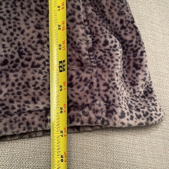 Lands’ End Full Zip Jacket Animal Print Soft Warm & Stylish Large Tall Length - Picture 7 of 13